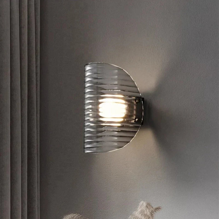 Nordic glass bedside lamp