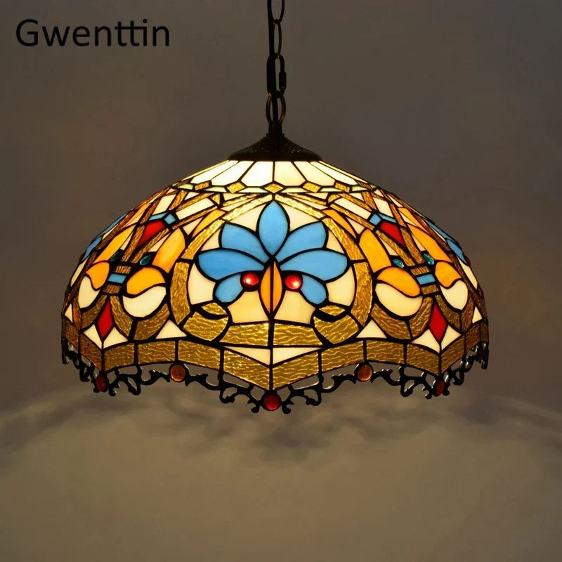 Vintage Tiffany Glass Pendant, view 25