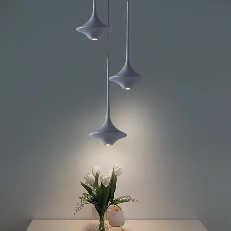 Modern Pendant, Black, Blue or White, view 5