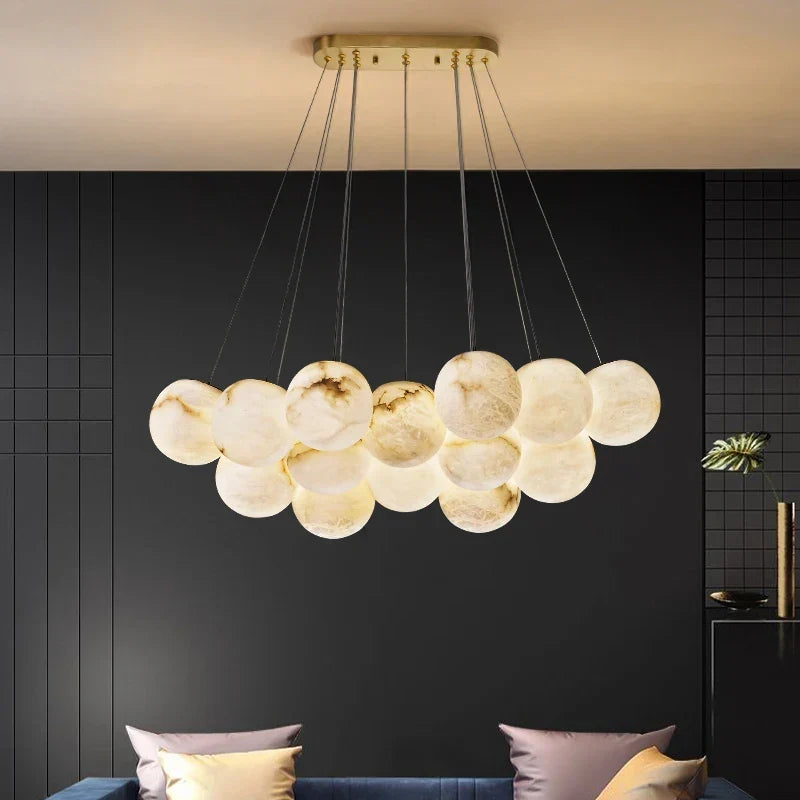 Gold G9 chandelier