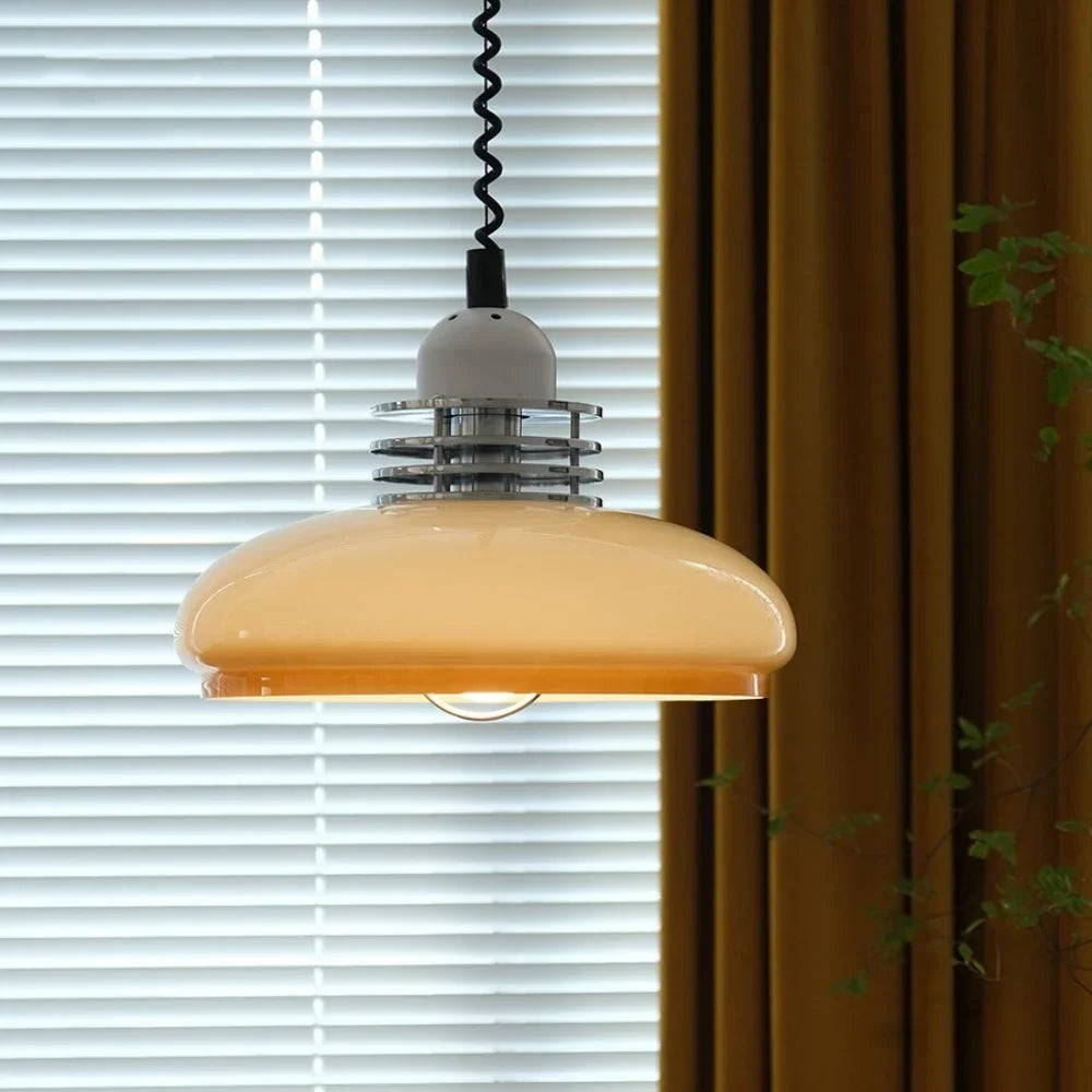 Retro Retractable Glass Pendant, view 3