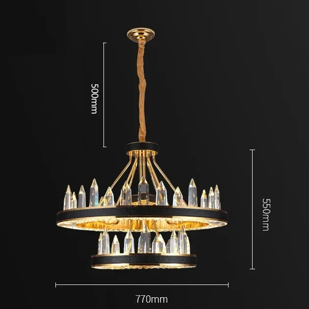 Clear Crystal Chandelier, view 8