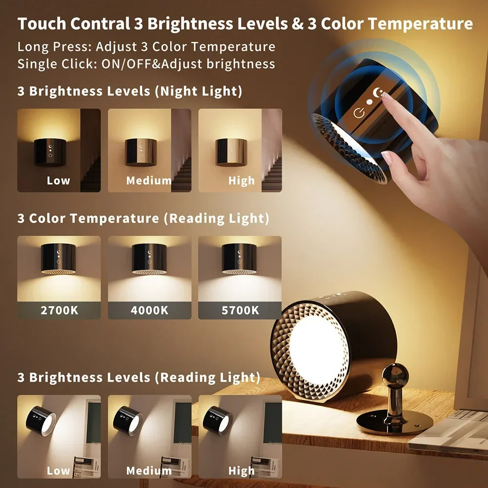 Rechargeable LED Wall Light, view 5