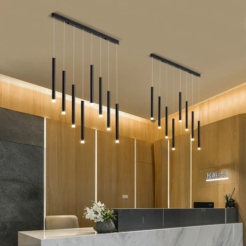 Black Iron LED Chandelier, view 3