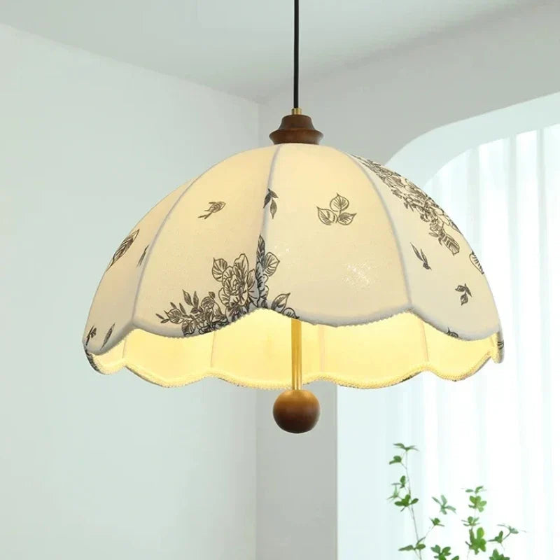 Patterned fabric pendant