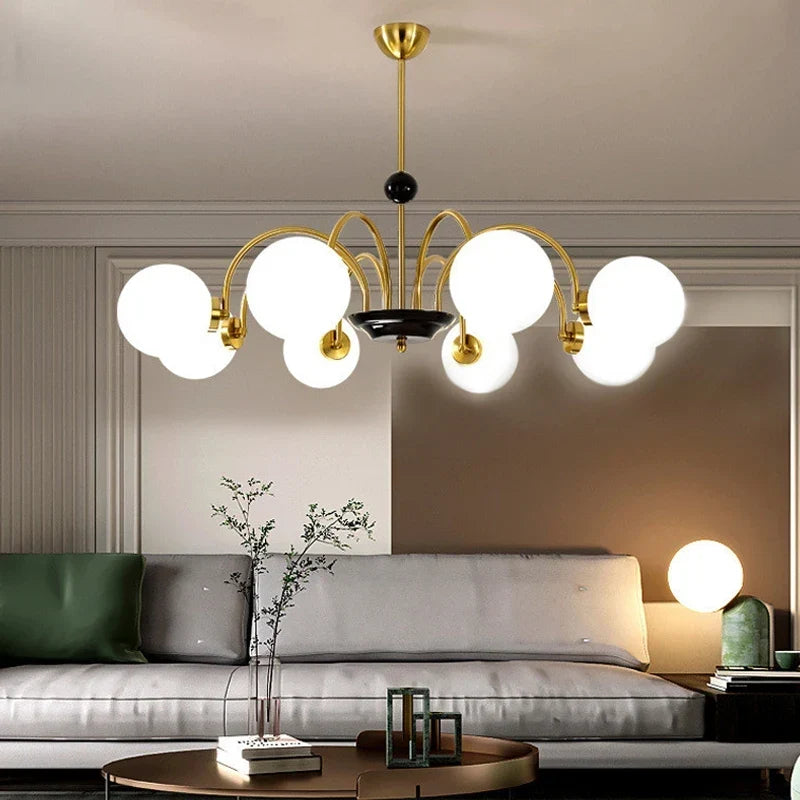 Nordic glass chandelier