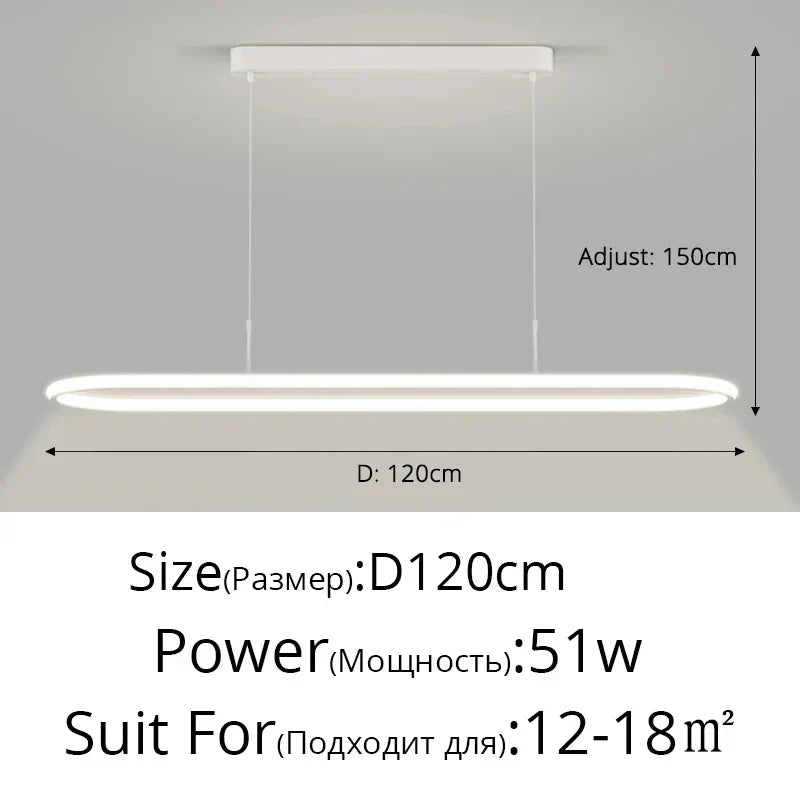 Rectangular LED Pendant, view 11