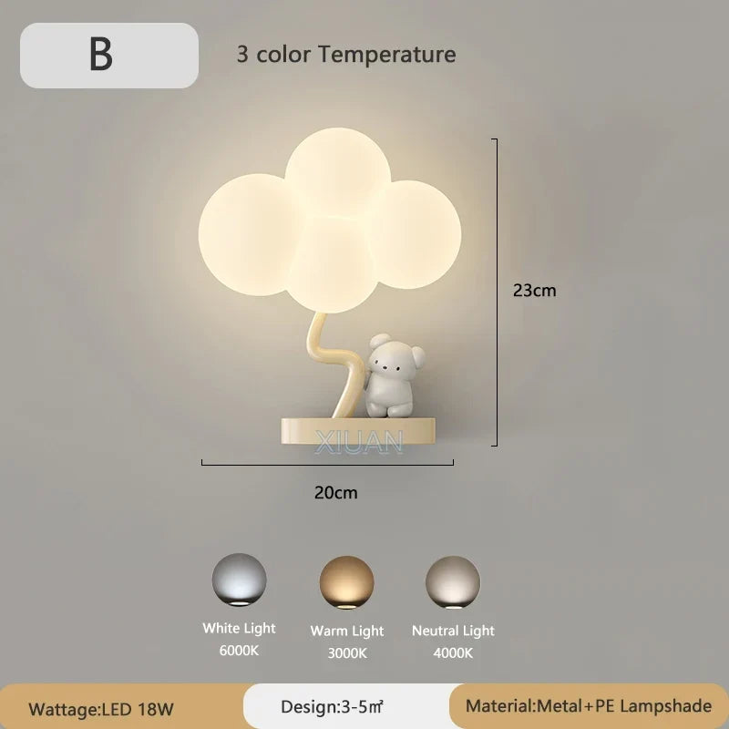Bear Monkey Nursery Light, view 8
