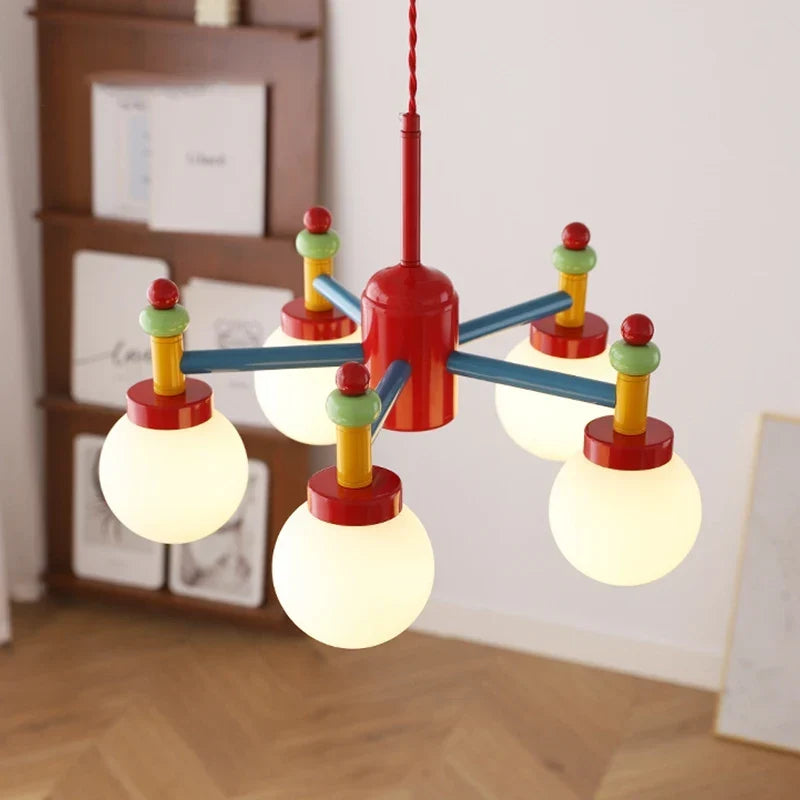 Red ceiling light
