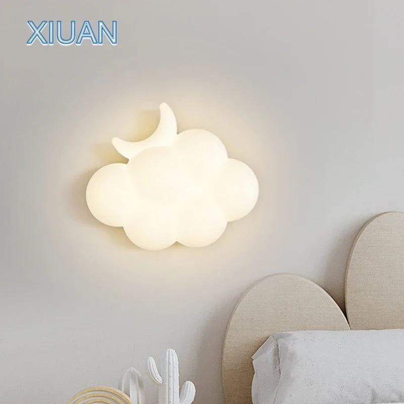 White cloud wall light