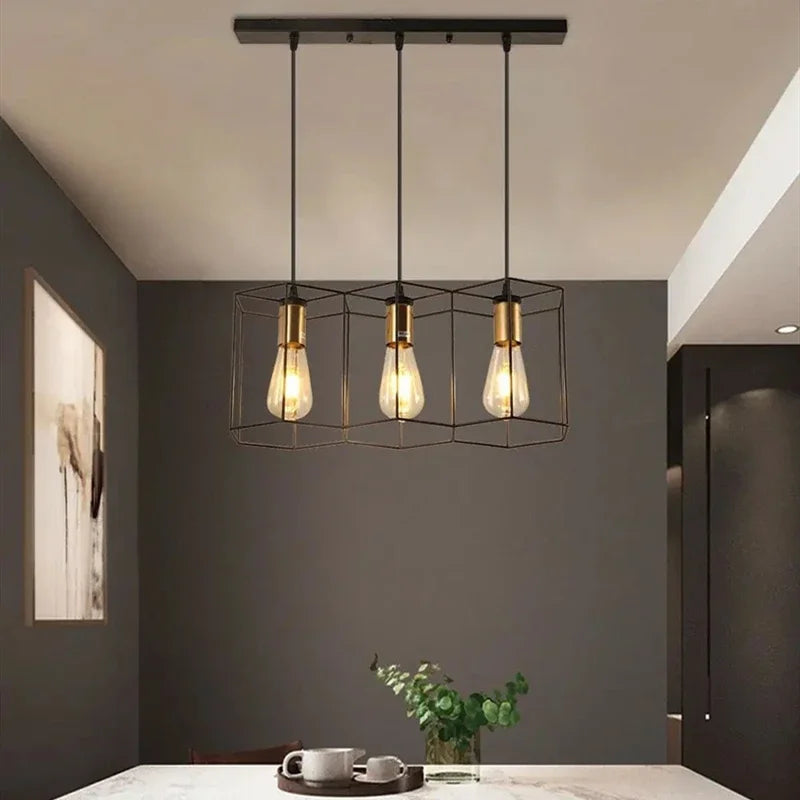 Iron multi head pendant