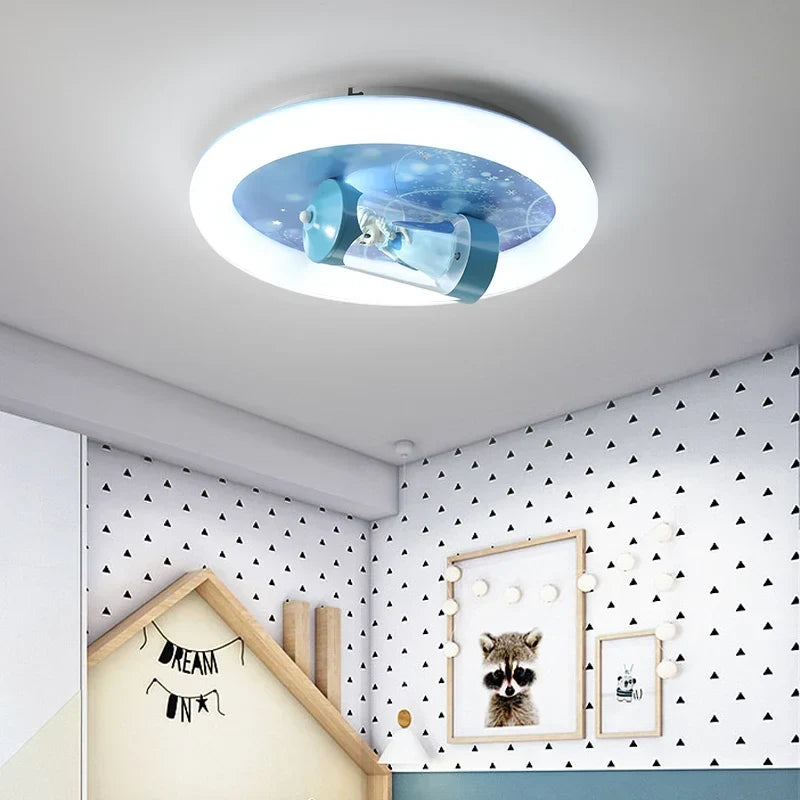 Blue kids ceiling light