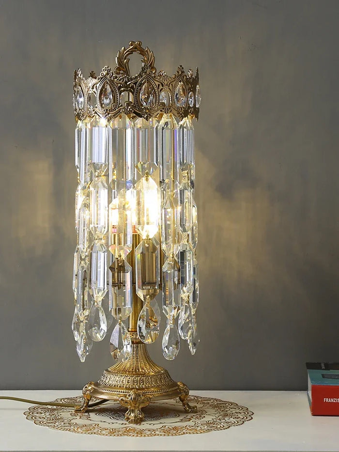 Crystal crown lamp