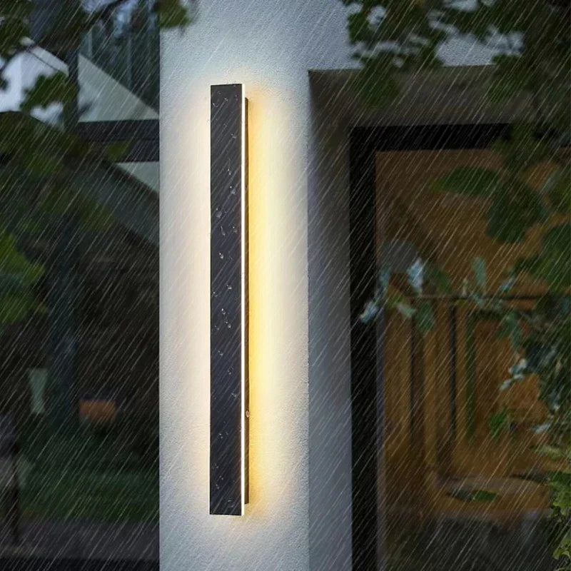 Linear LED strip sconce