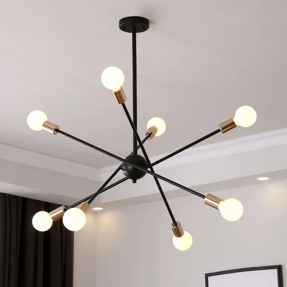 Black E27 chandelier