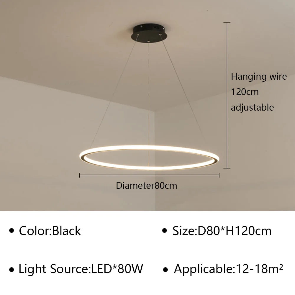 Ring LED Pendant, view 22