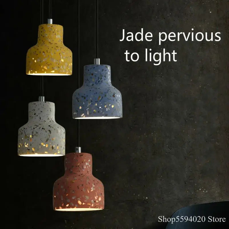 Translucent cement pendant