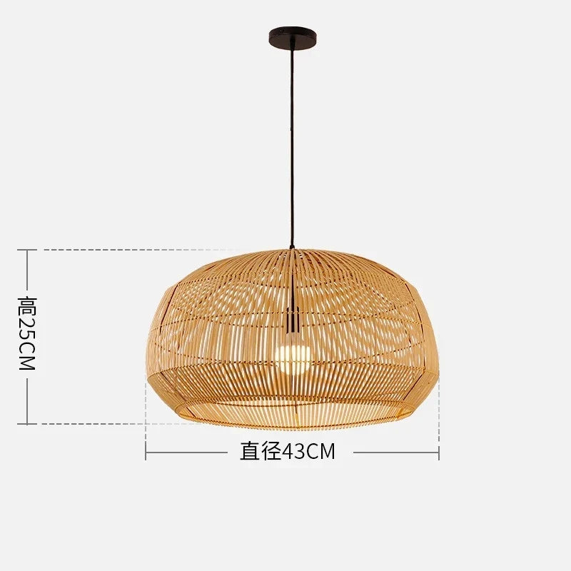 Handmade Bamboo Pendant, view 12
