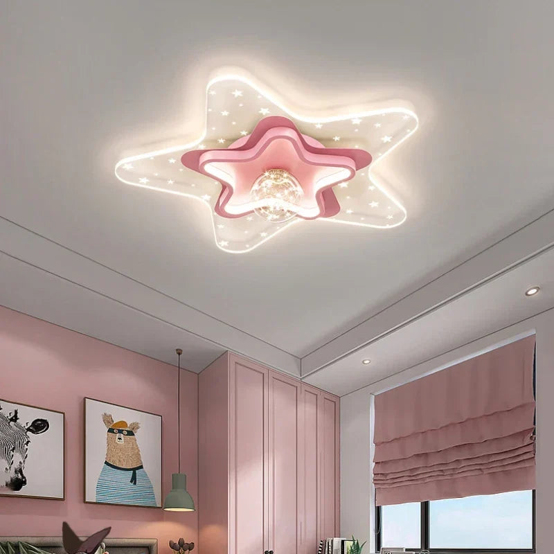 Nordic nursery flush mount