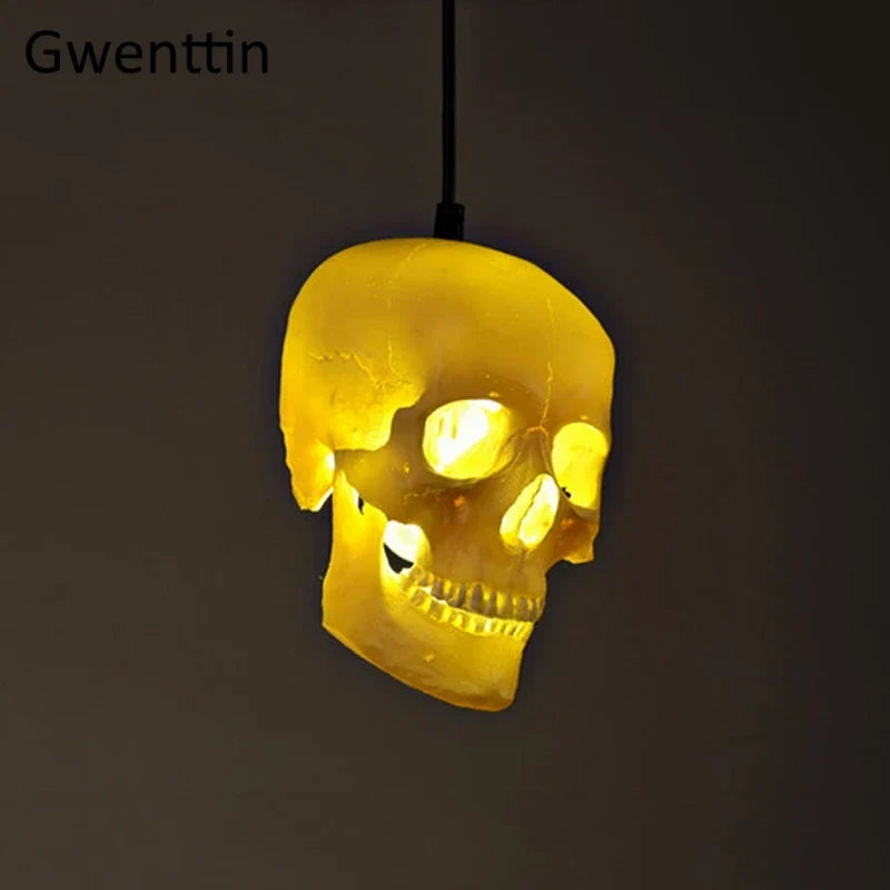 Retro Skull Pendant Light, view 4