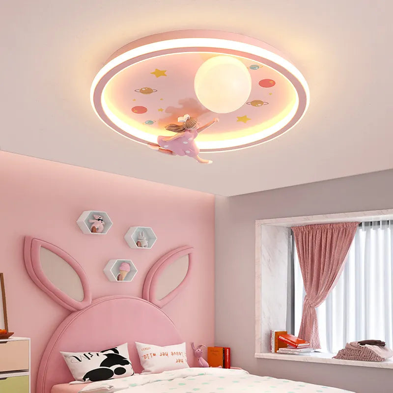 Space kids ceiling light