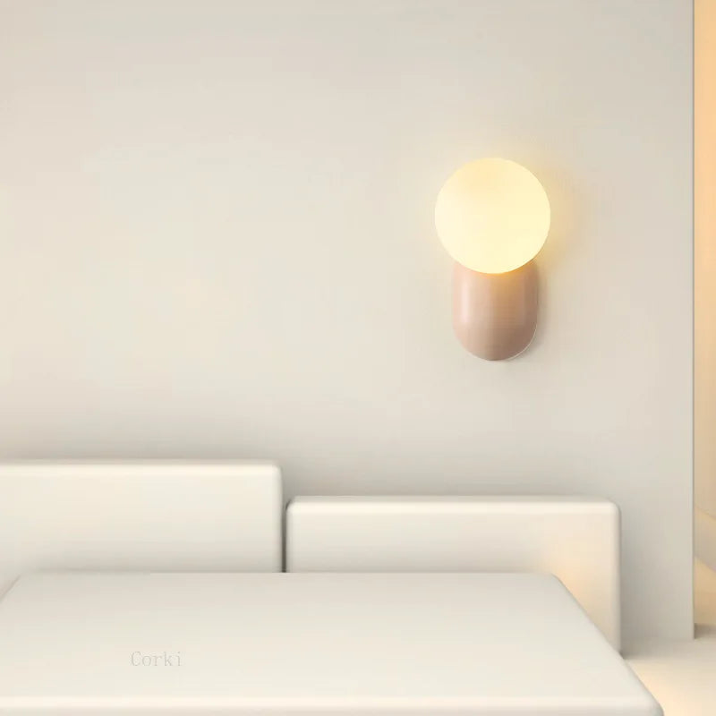 Pink Nordic sconce