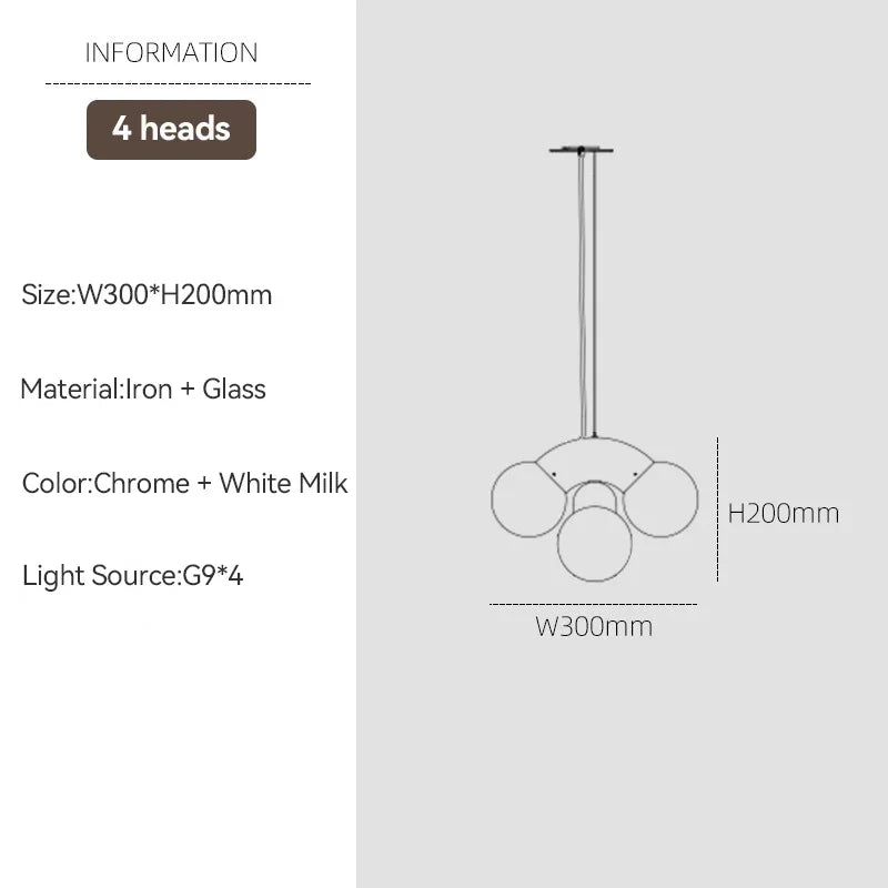 Glass Cluster Chandelier, view 11