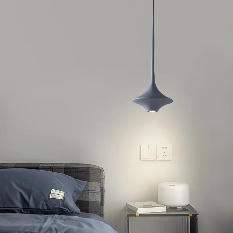 Modern Pendant, Black, Blue or White, view 4