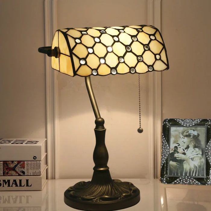 Vintage stained glass lamp