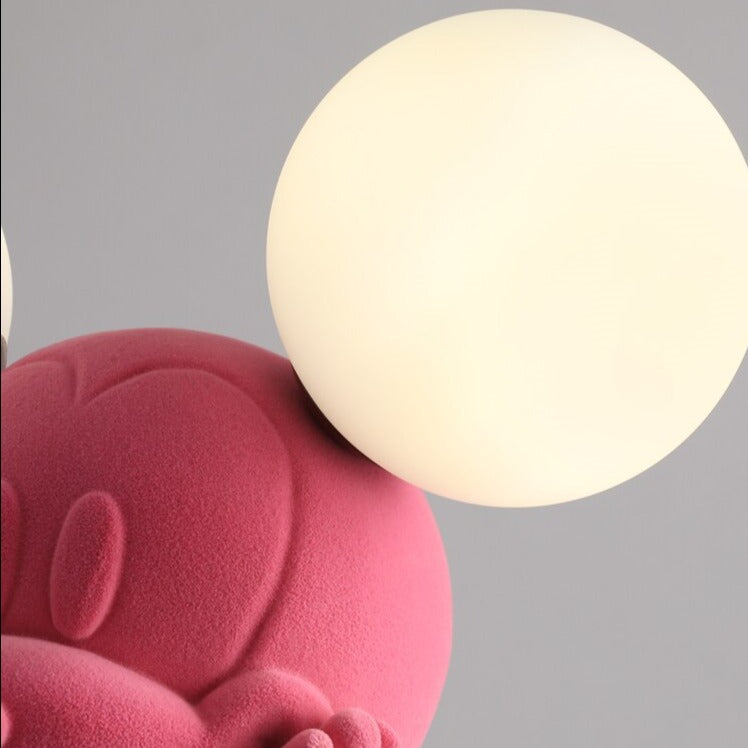 Pink Mouse Kids Wall Light, view 5