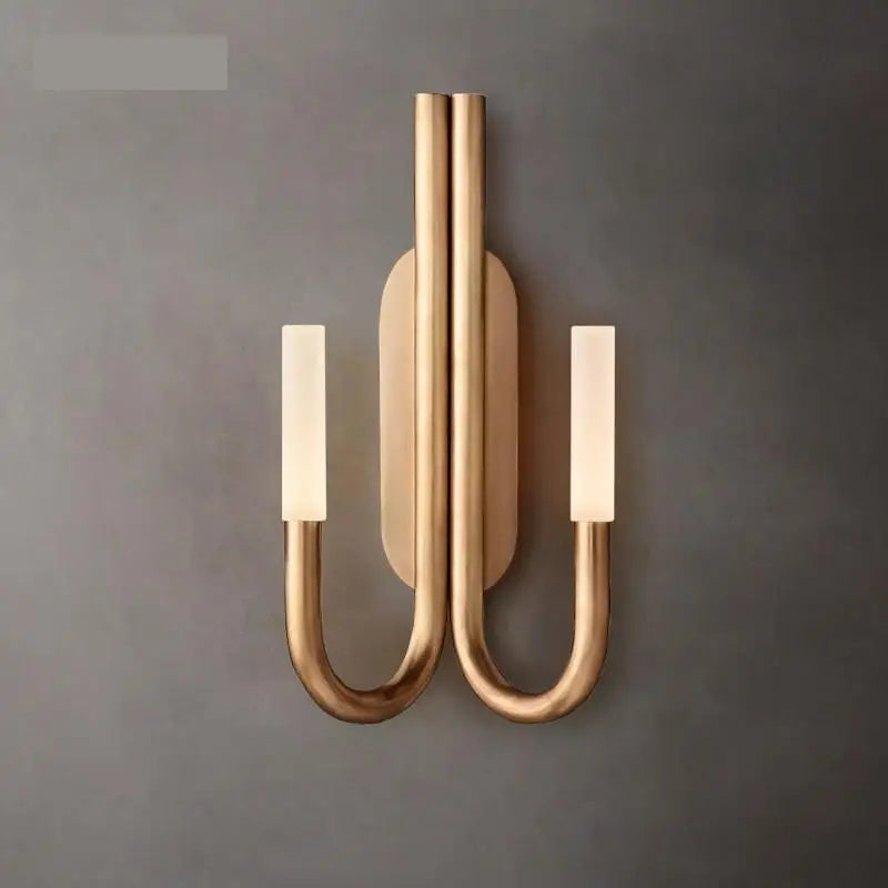 Bronze crystal wall light
