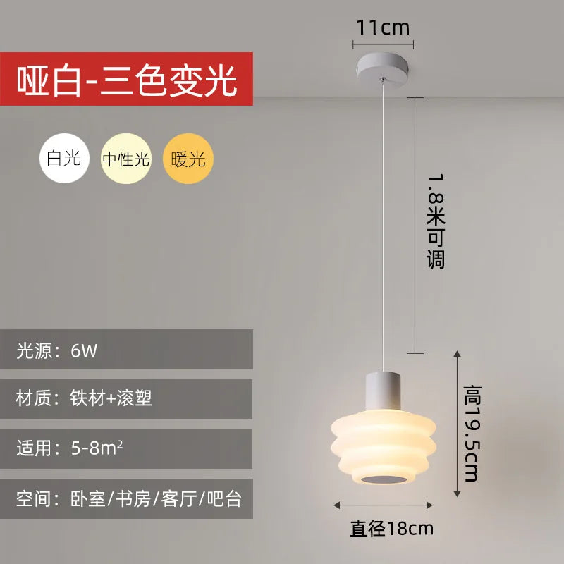 Clear Acrylic Pendant, 6W, view 9
