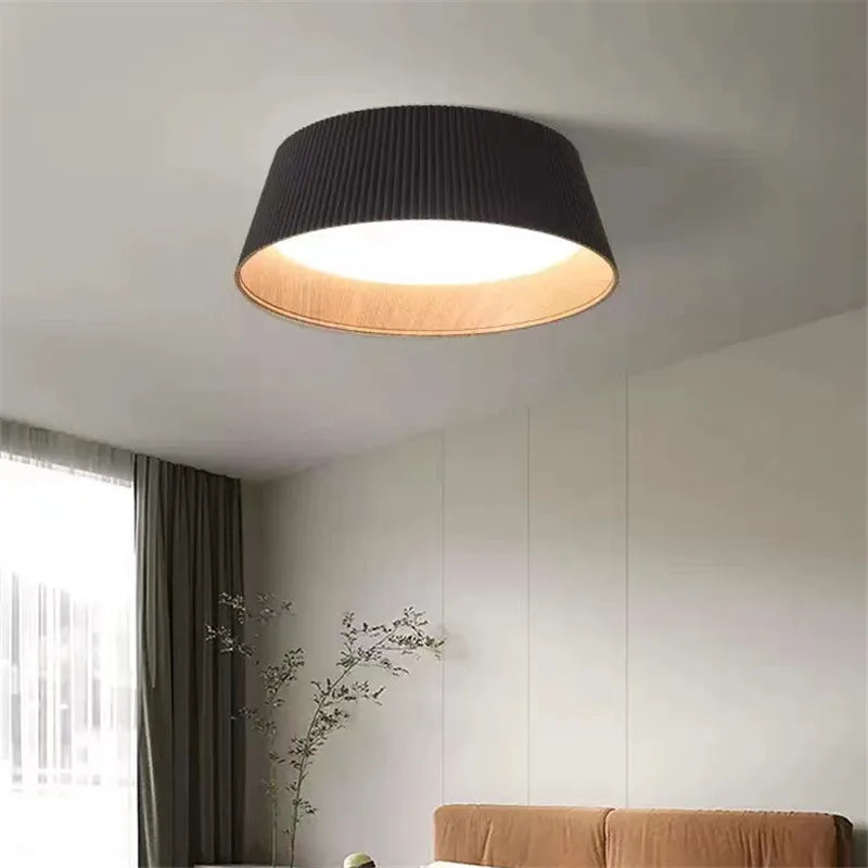 Wood ceiling light