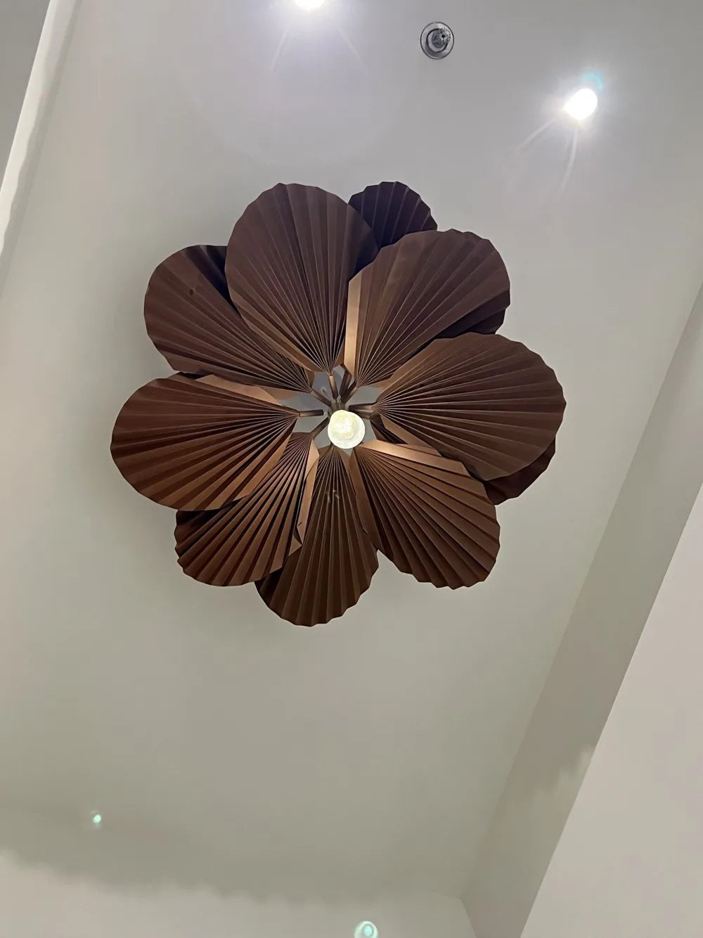 Fabric Flower Pendant, view 6