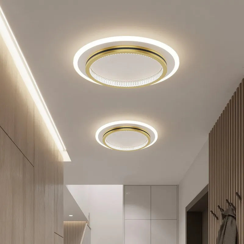 Round square flush mount