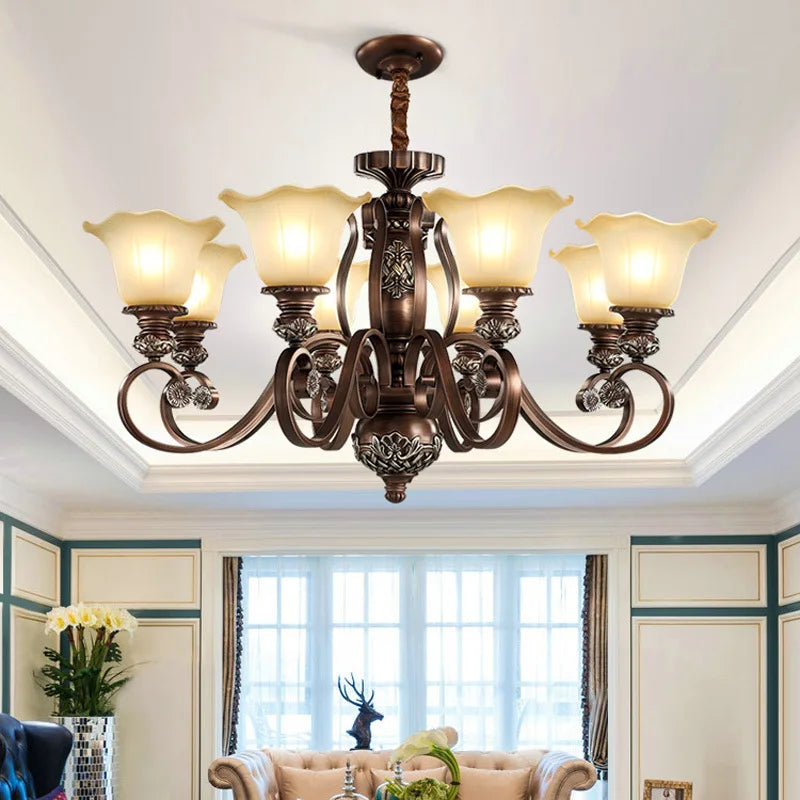 Nordic glass chandelier