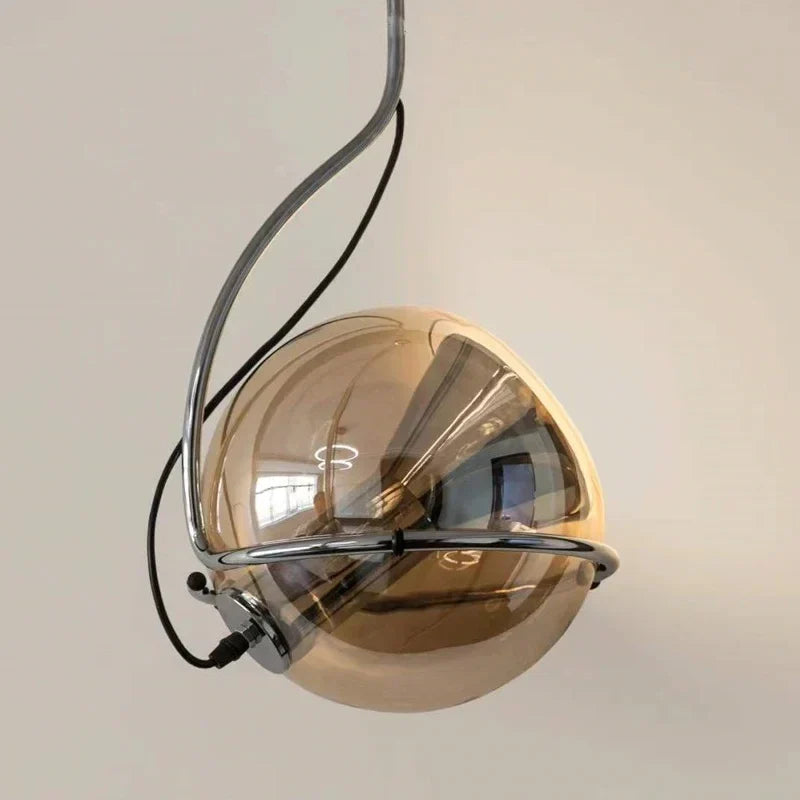 Silver modern pendant