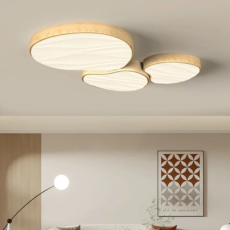 Wood grain ceiling light