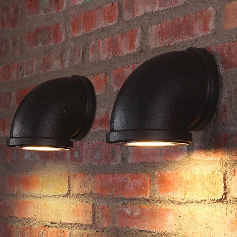 Retro iron loft cafe sconce