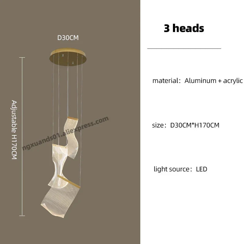 Acrylic LED Chandelier, view 12