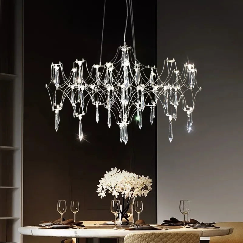 Crystal ring chandelier