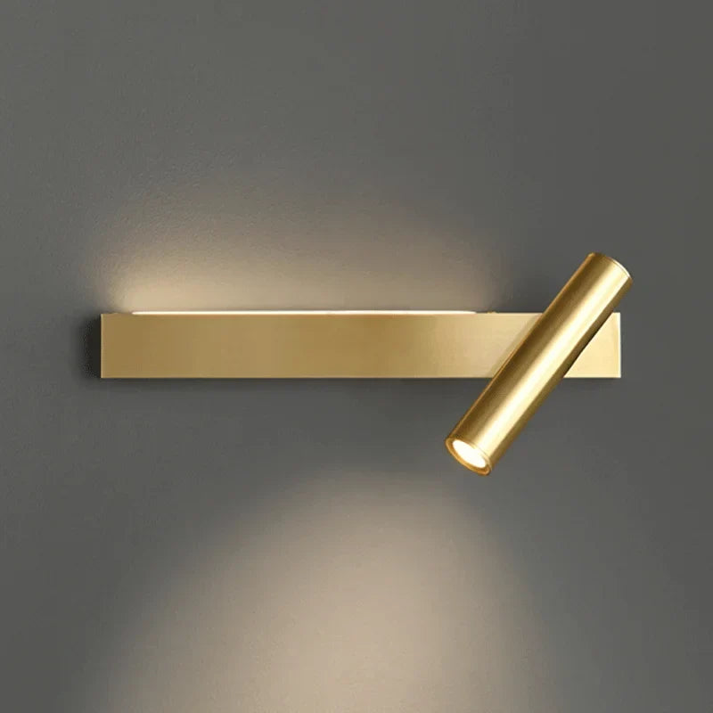Nordic copper linear LED wall light