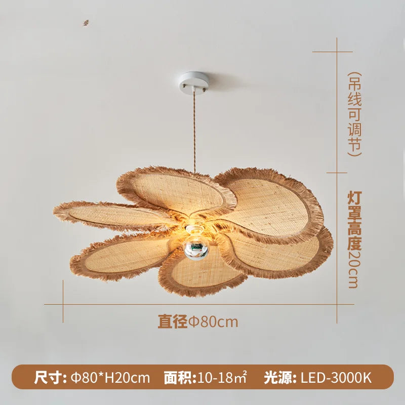Woven Flower Petal Pendant, view 7