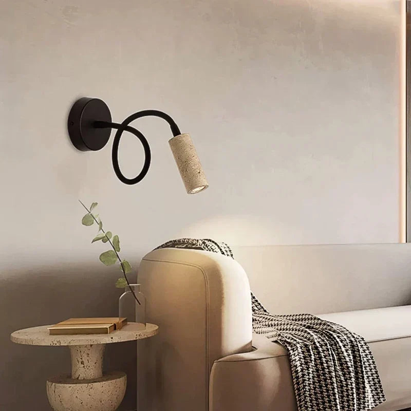 Wabi sabi stone sconce