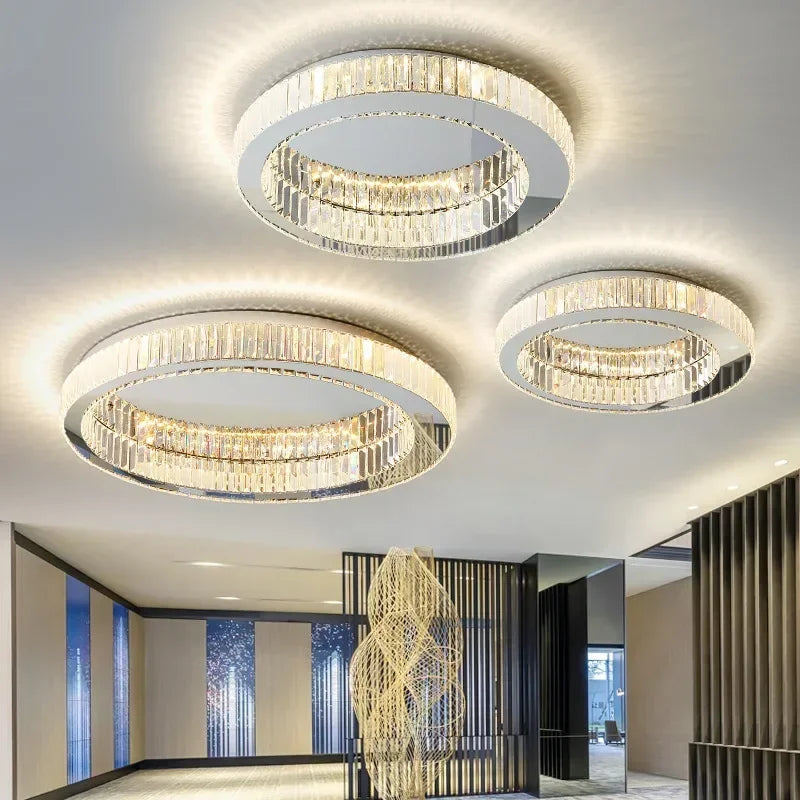 Silver LED flush mount