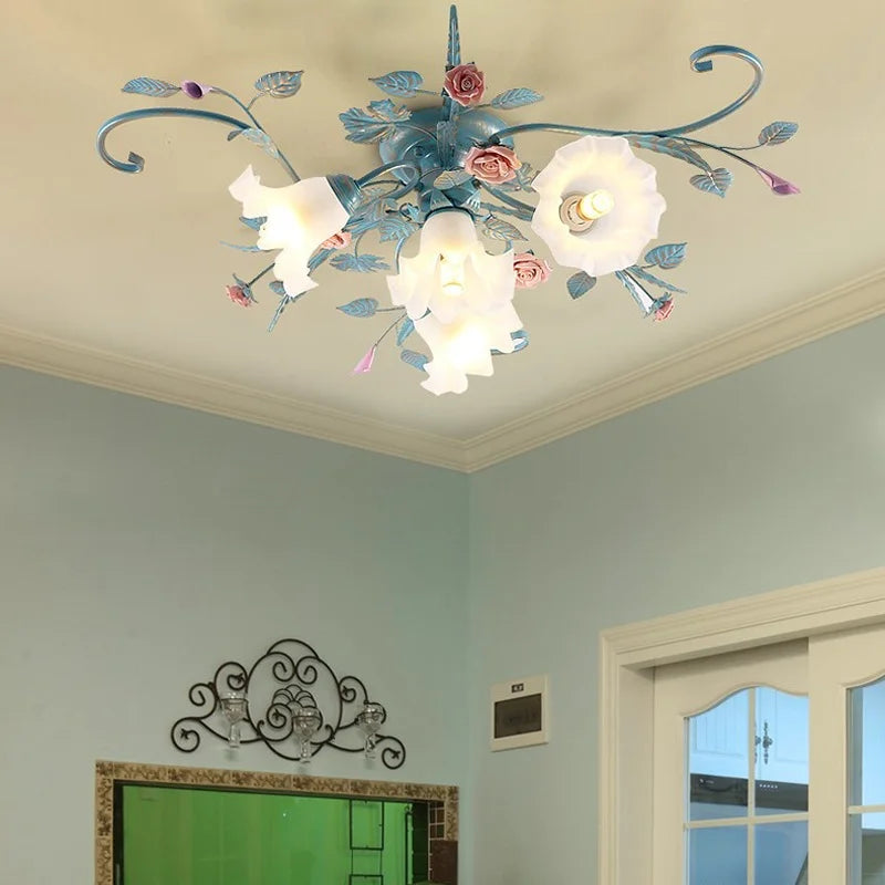 Handmade iron E27 light