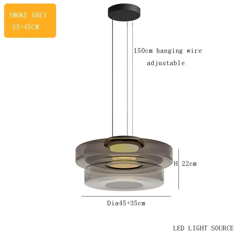 Minimalist Tinted Glass Pendant, view 21