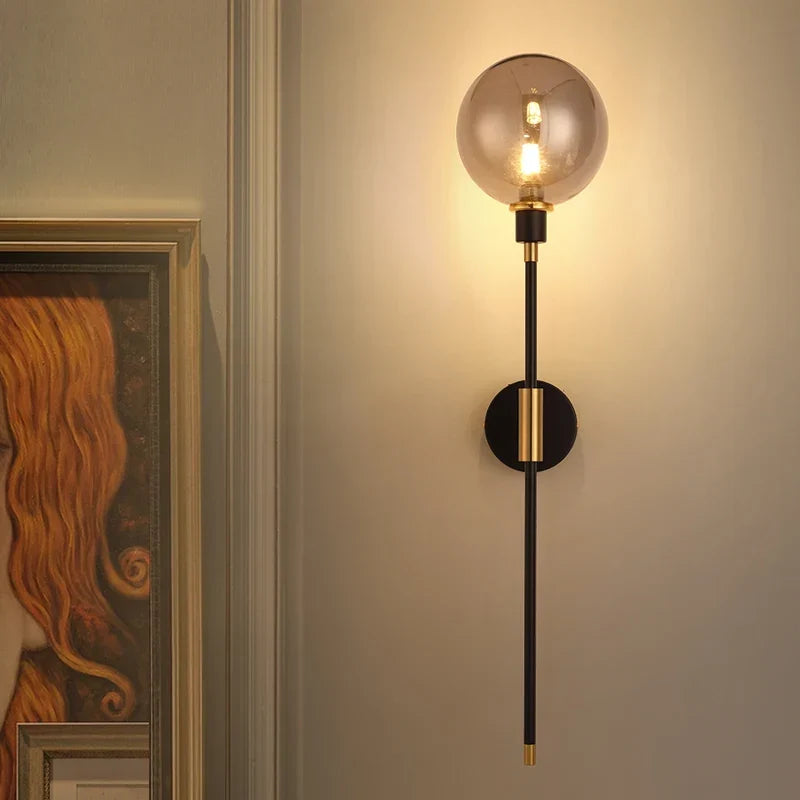 Iron Glass Ball Light, view 4