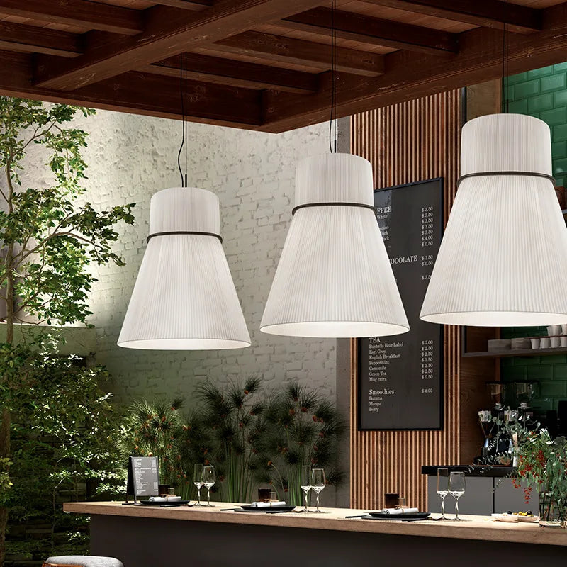 White fabric lantern