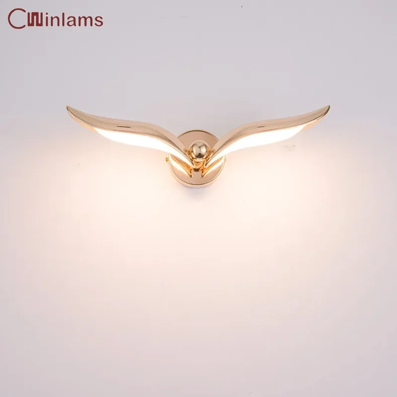 Nordic seagull wall light